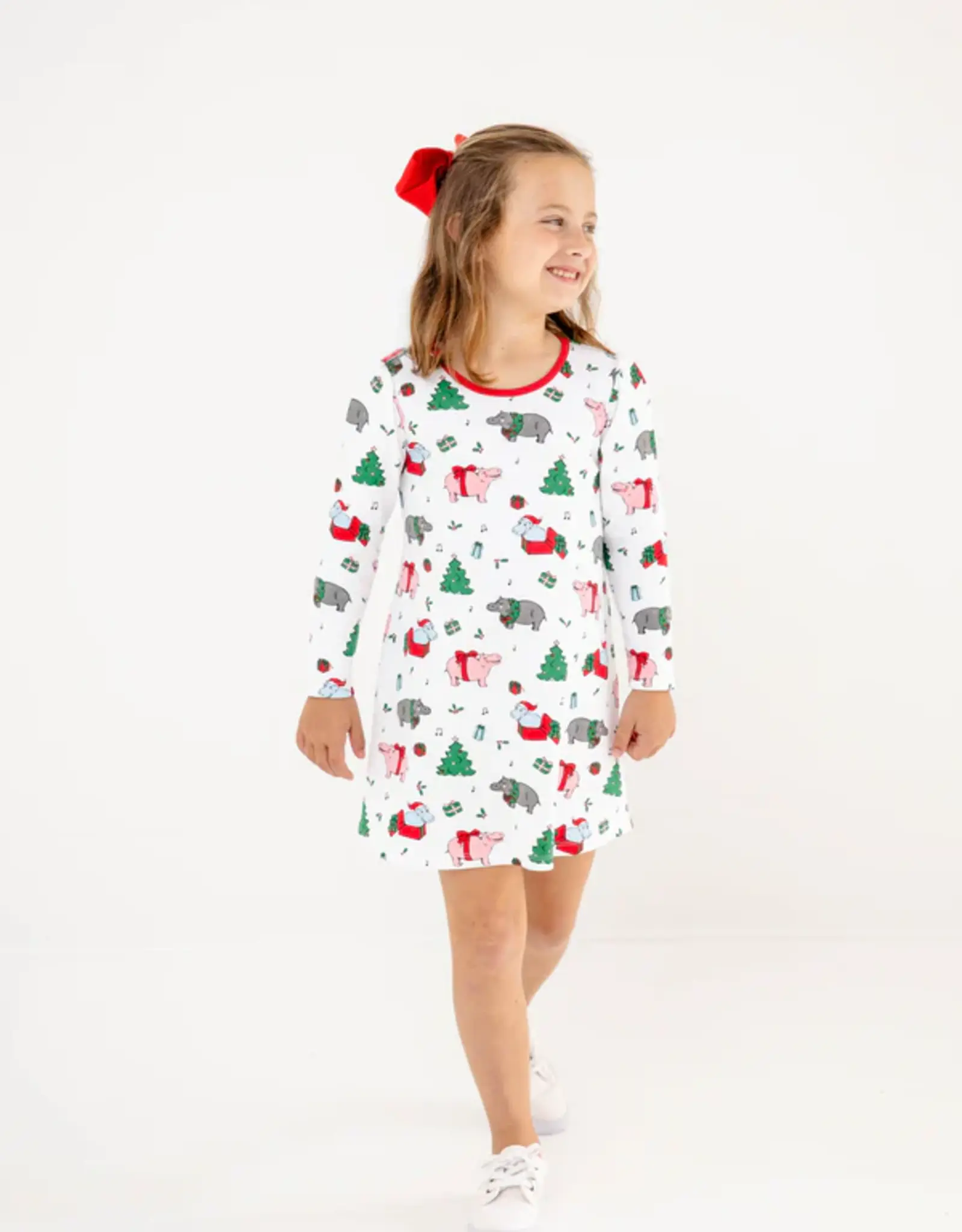TBBC LS Penny's Play Dress I Want A Hippopotamus