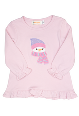 Luigi F26 Ruffle Shirt Pink Snowgirl