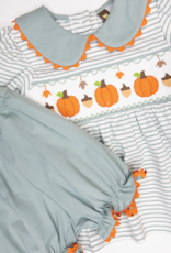 Banana Split 233 Pumpkin Patch Smocked Bloomer Set
