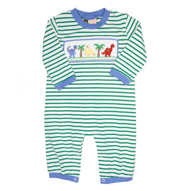 Banana Split Dinosaur Smocked Romper