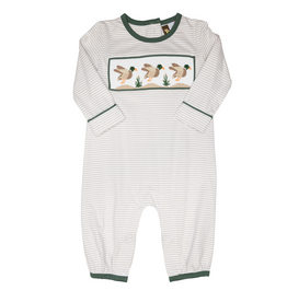 Banana Split Mallard Smocked Romper