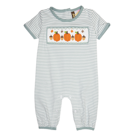 Banana Split Pumpkin Patch Smocked Romper