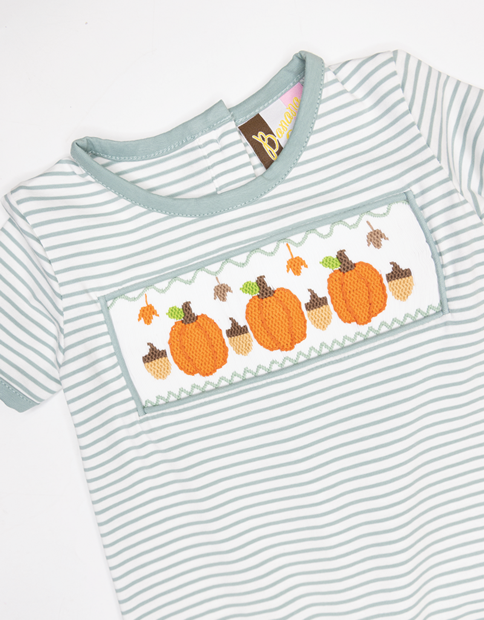Banana Split 235 Pumpkin Patch Smocked Romper