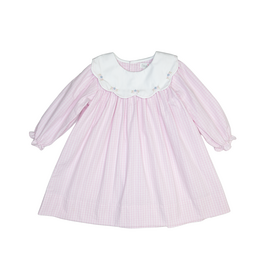 Petit Ami Pink Scalloped Collar Dress