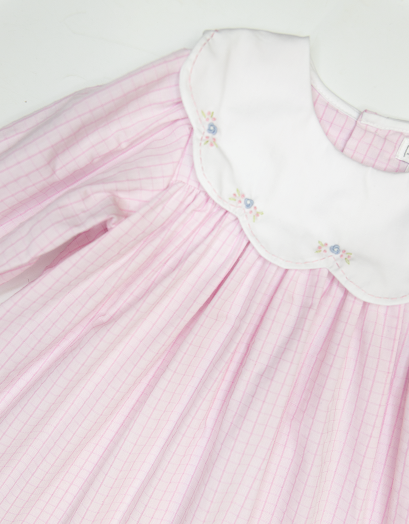 Petit Ami 3/4010 Pink Scalloped Collar Dress