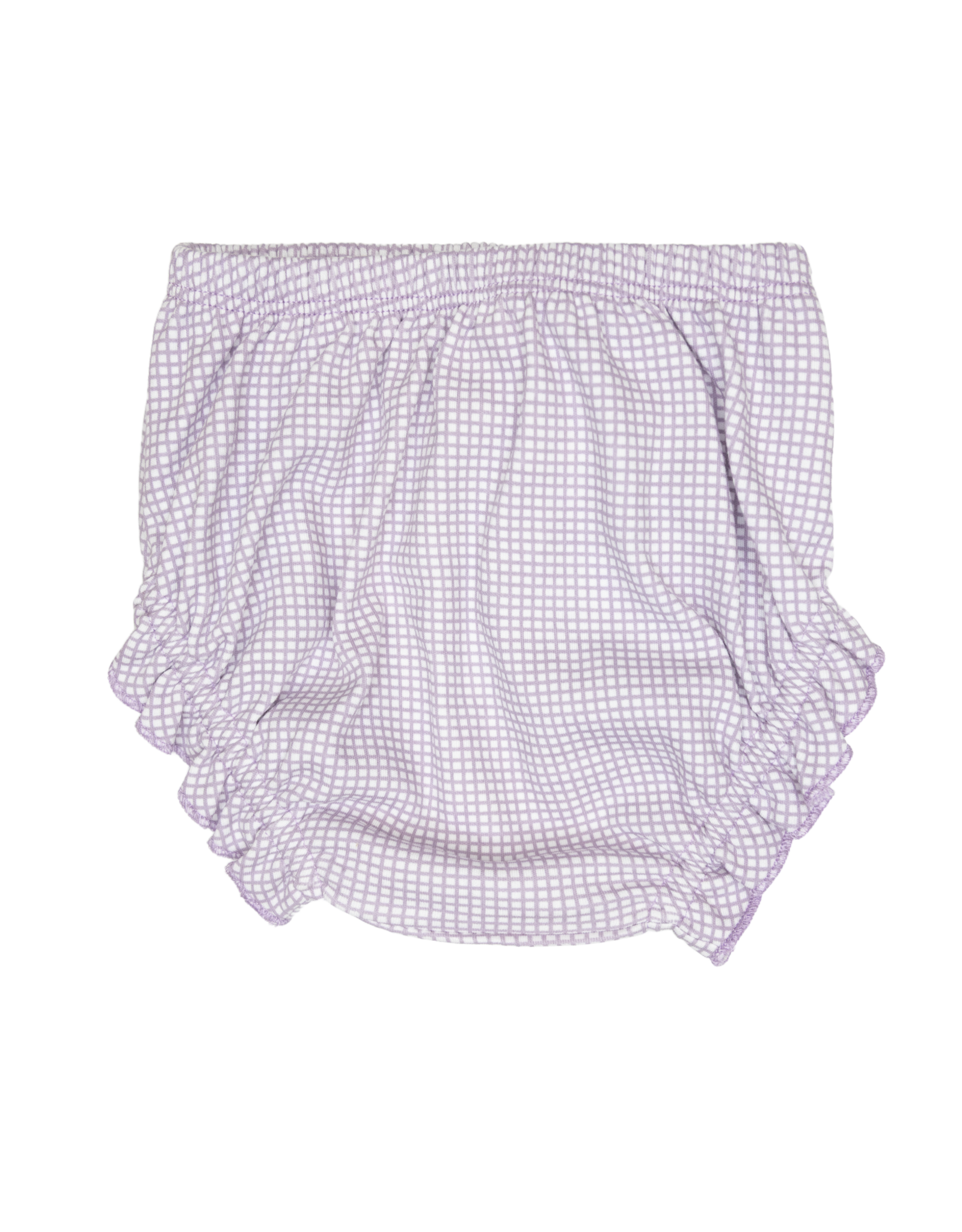 Luigi IDC001P Gingham Diaper Cover Lavender