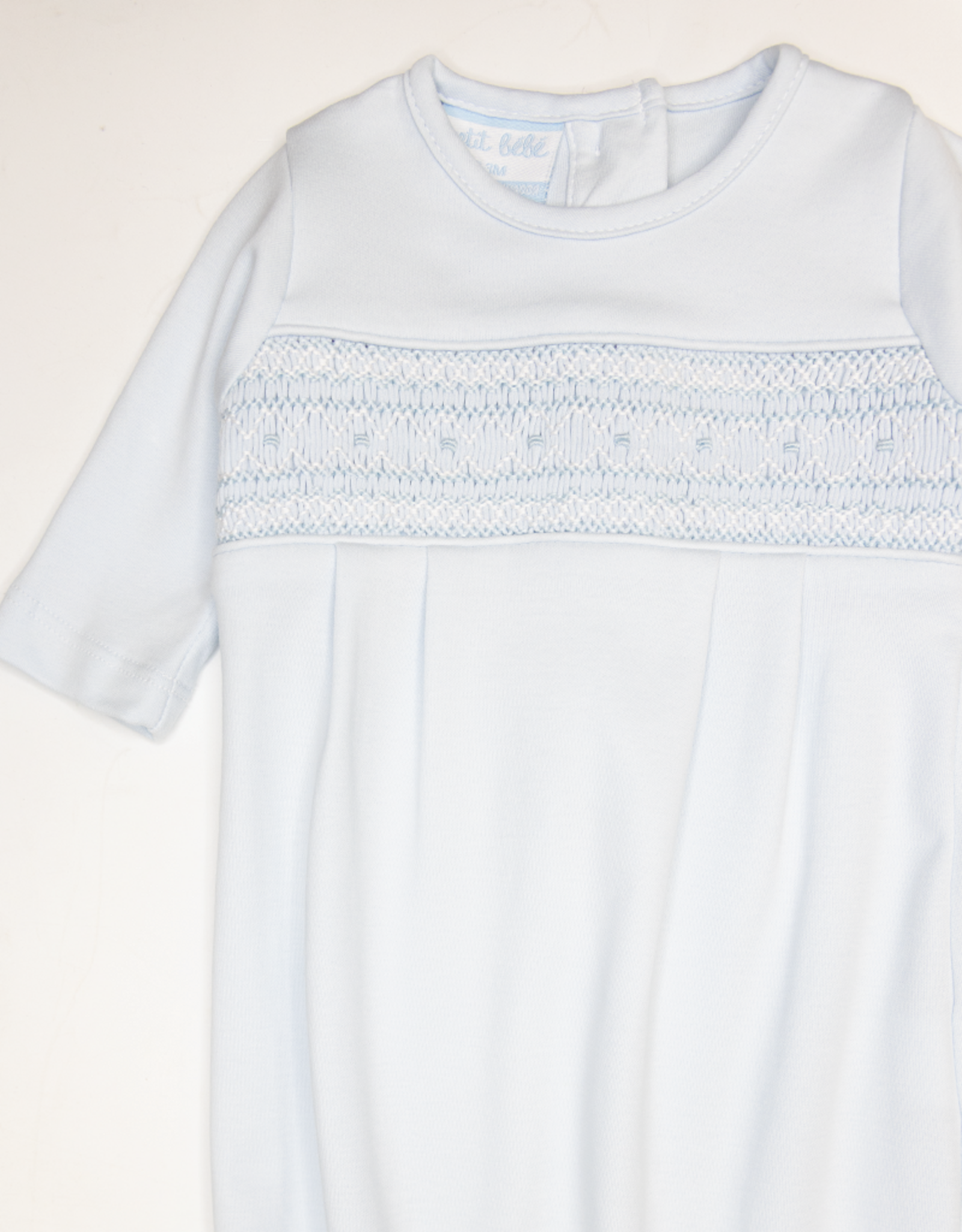 Petit Bebe 403SAB Oliver Blue Smocked Sack