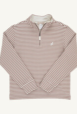 TBBC Hayword Half Zip Gray Bay Brown/Pearl Stripe