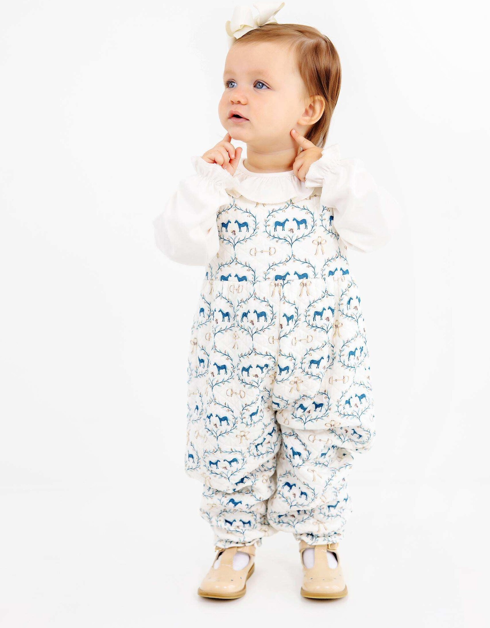 TBBC Rebecca Romper Quilted Horse Bits and Bows