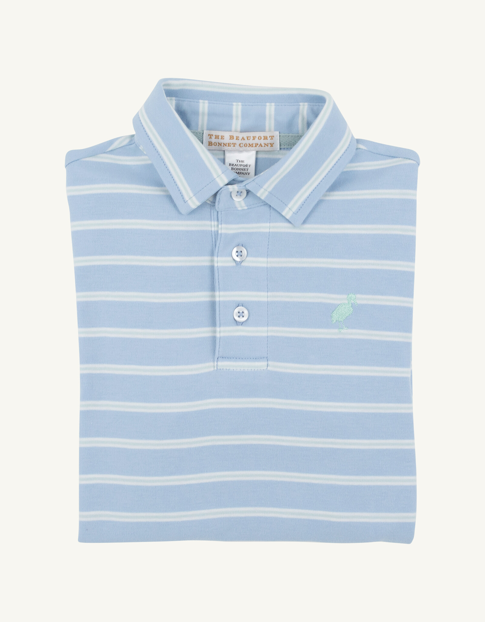 TBBC LS Prim Sarasota Sky/Worth White Stripe