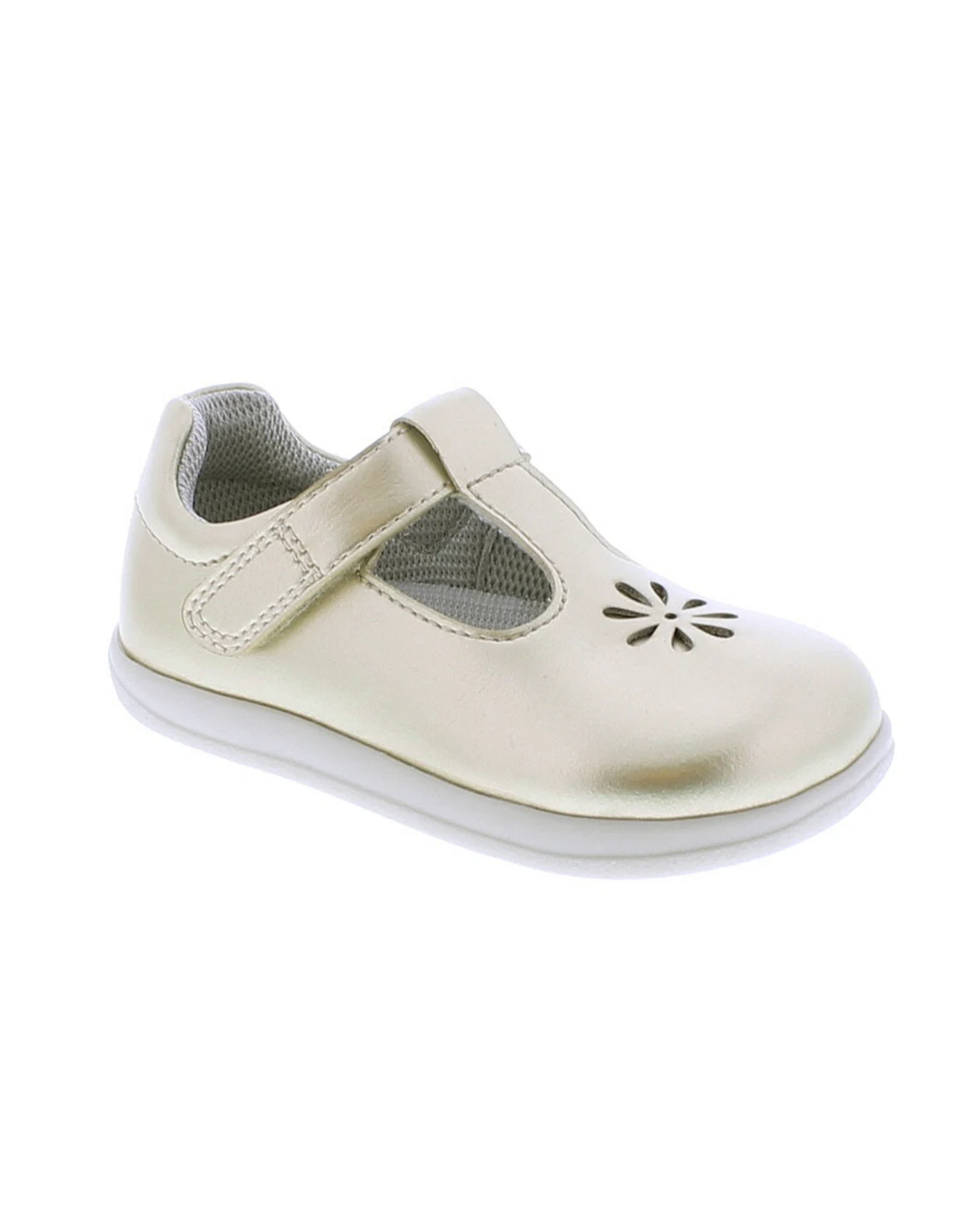 Footmates Becky T-Strap Gold 276