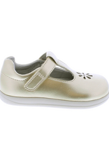 Footmates Becky T-Strap Gold 276