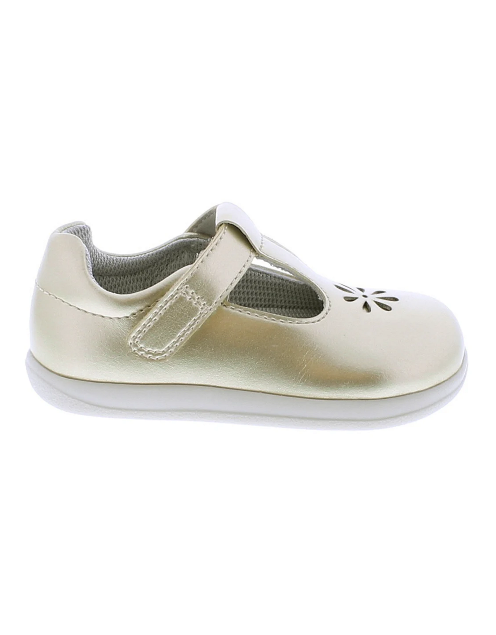 Footmates Becky T-Strap Gold 276