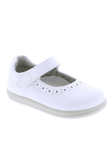 Footmates Shelby Mary Jane White 106