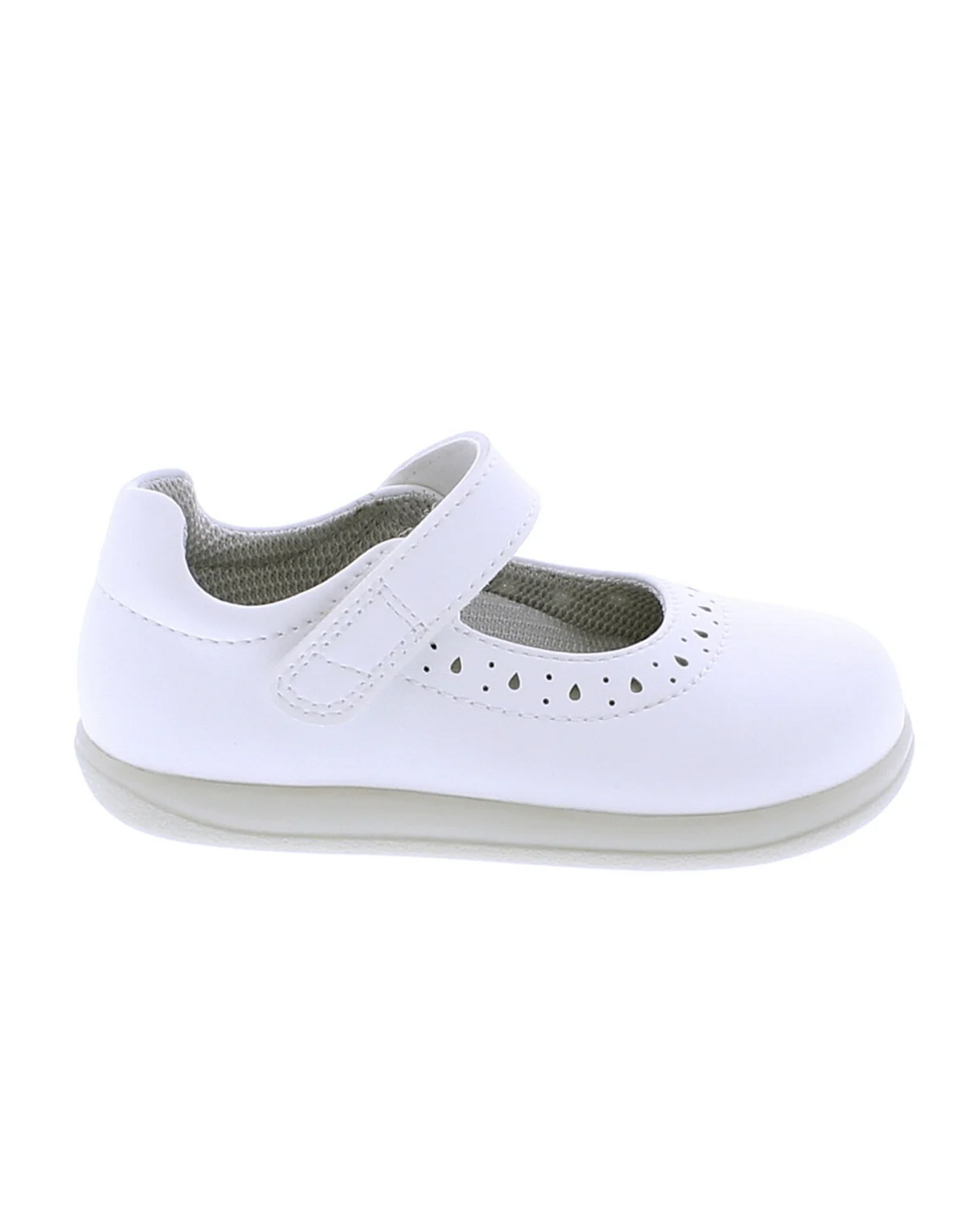 Footmates Shelby Mary Jane White 106
