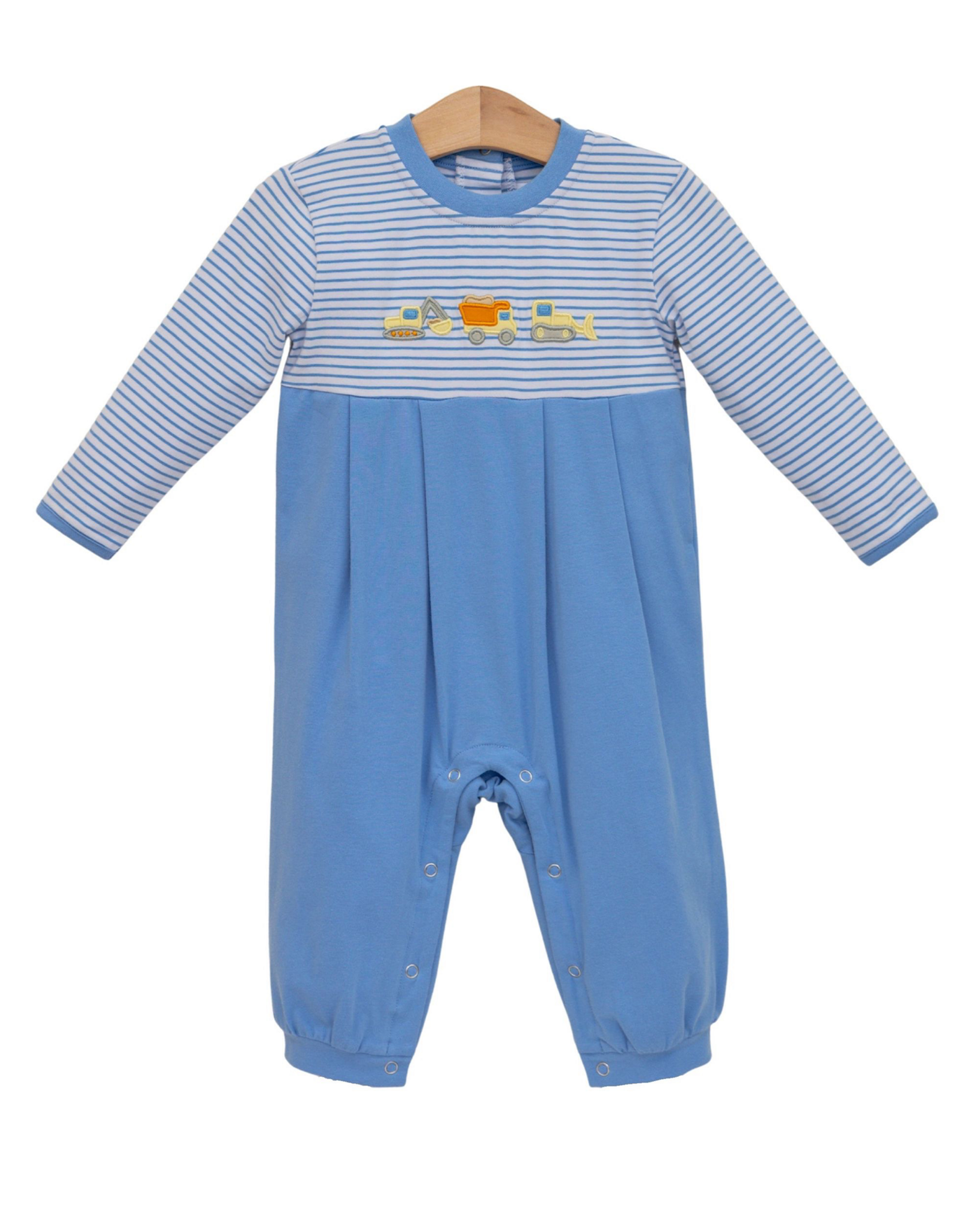 Trotter Street Kids TSF26 Construction Trucks Romper