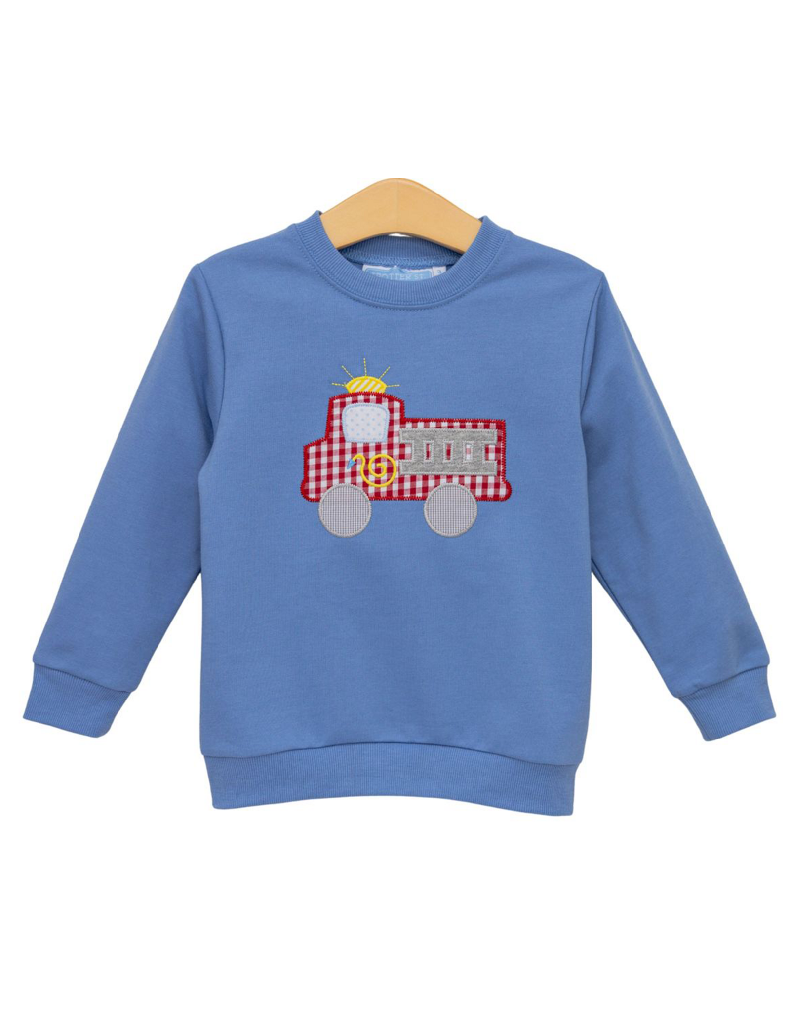 Trotter Street Kids TSF26 French Terry Fire Truck Pullover
