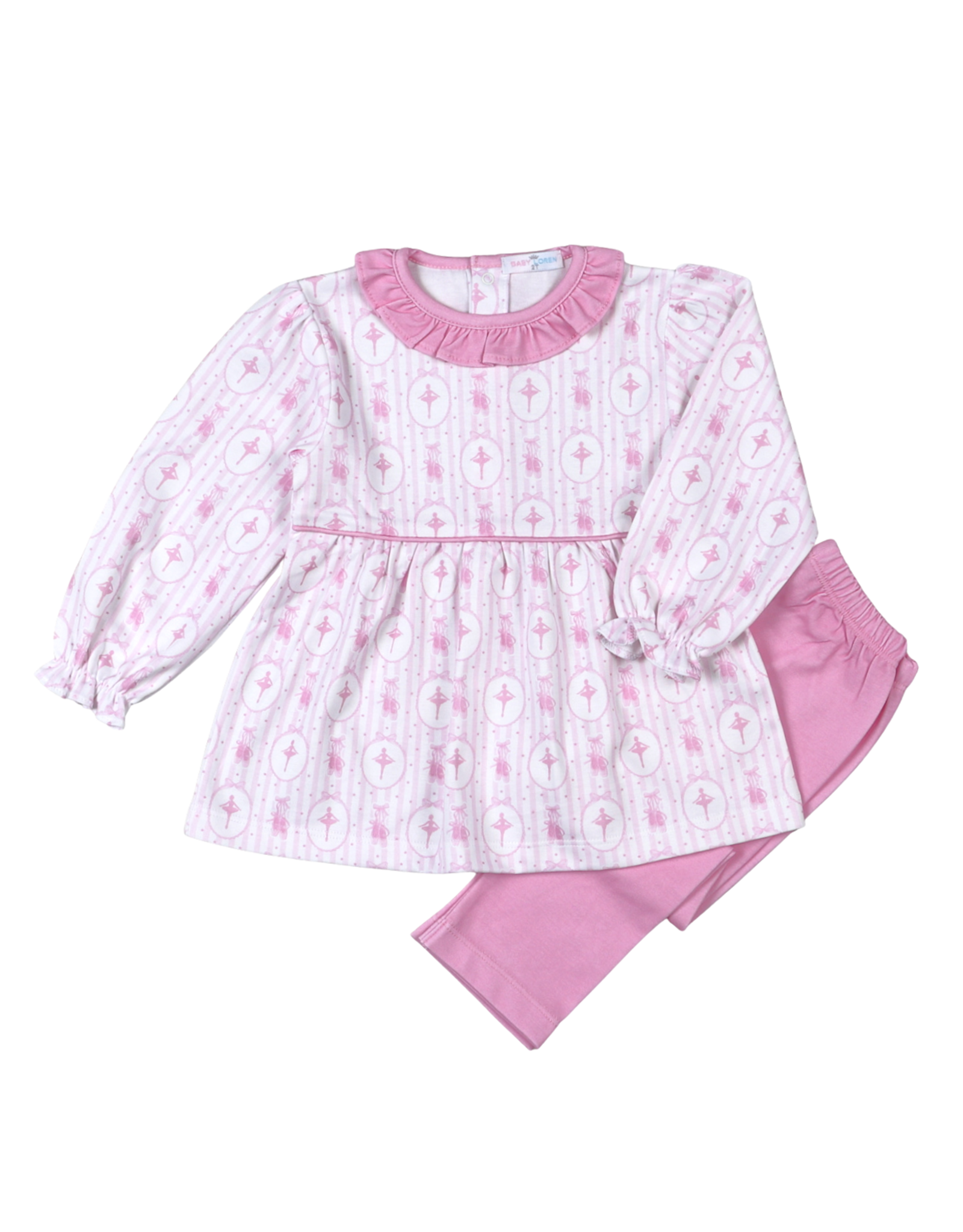 Baby Loren PIB-220 Pink Ballerina Legging Set