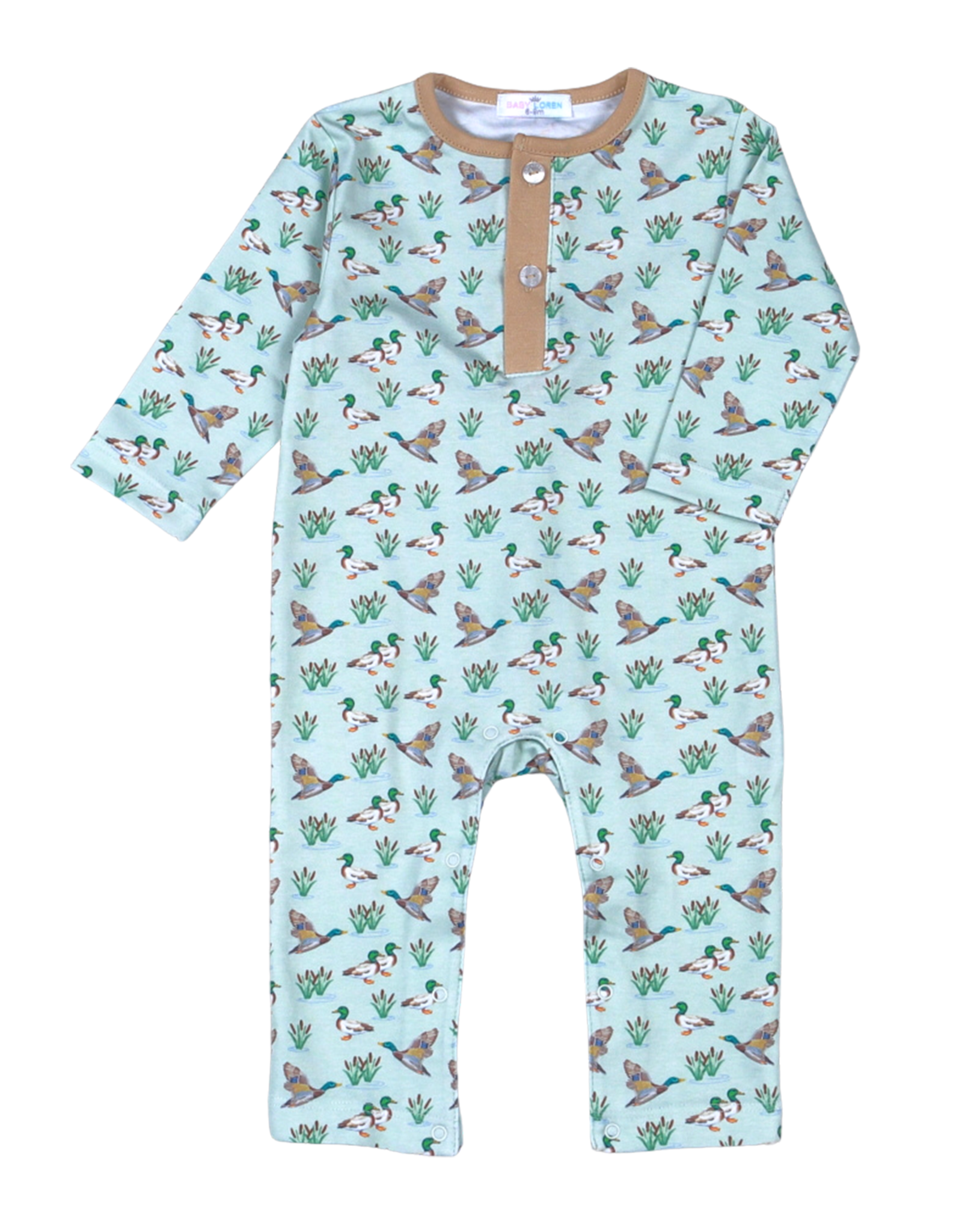 Baby Loren MLK-034 Mallard Ducks Romper
