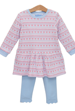 Trotter Street Kids TSF26 French Terry Sweetheart Tunic Set