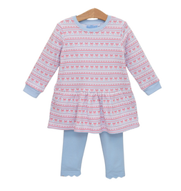 Trotter Street Kids French Terry Sweetheart Tunic Set