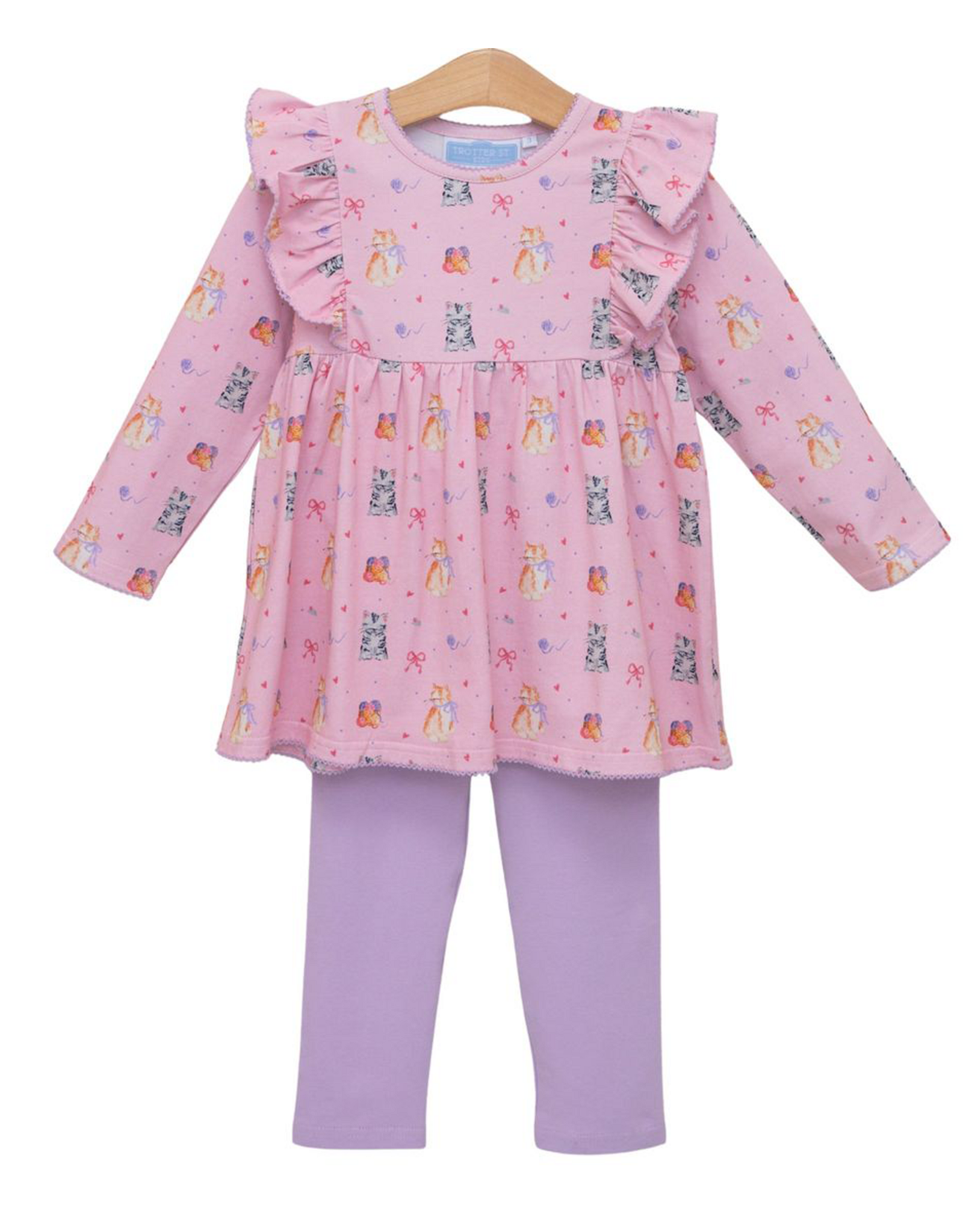 Trotter Street Kids TSF26 Fluffy Friends Pant Set