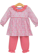 Trotter Street Kids TSF26 Tea for Two Bloomer Pant Set