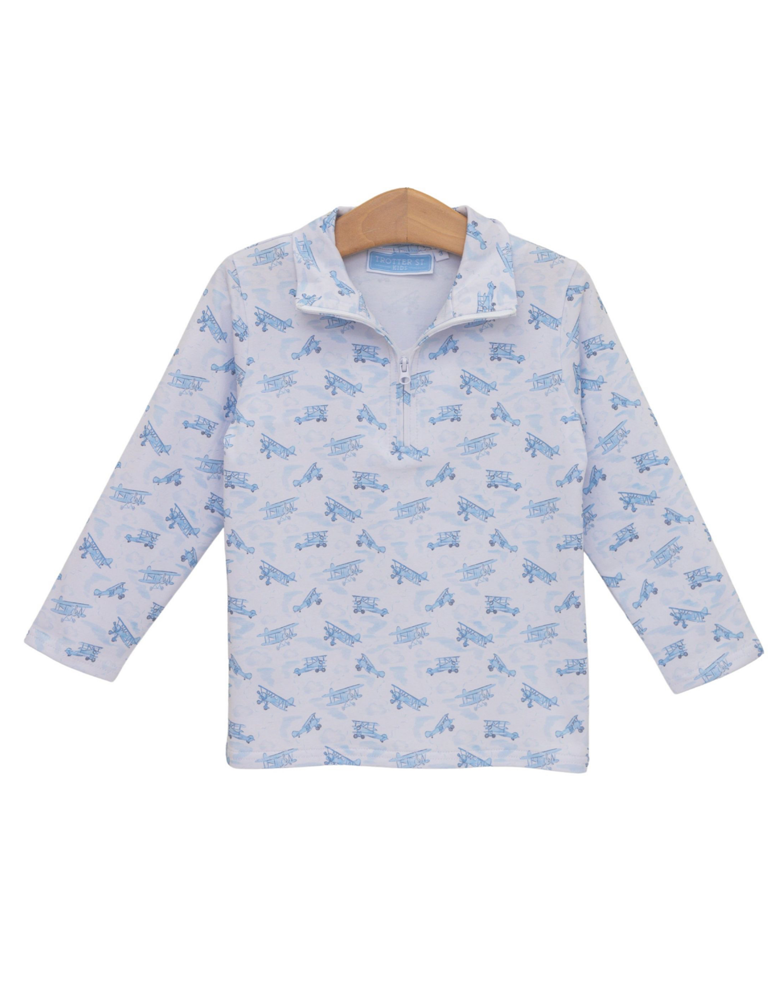 Trotter Street Kids TSF26 Up Up and Away 1/4 Zip Pullover