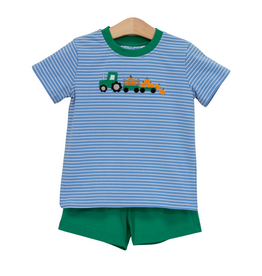 Trotter Street Kids Tractor Trail Short Set