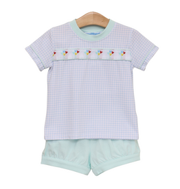 Trotter Street Kids Magical Balloons Banded Short Set