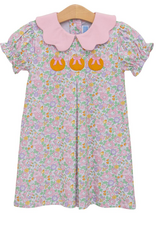 Trotter Street Kids TSF26 Pumpkin Floral Dress