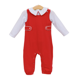 Trotter Street Kids Elijah Jon Jon Set Red