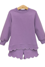 Trotter Street Kids TSF26 Sophia Scalloped Set Lavender