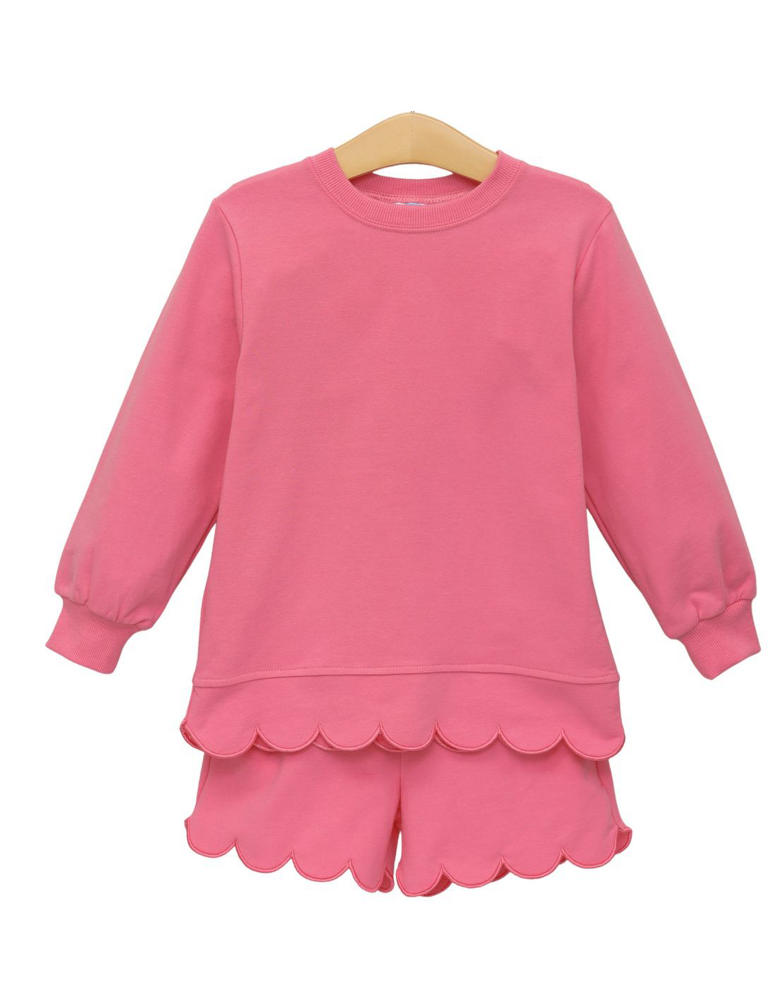 Trotter Street Kids TSF26 Sophia Scalloped Set Pink