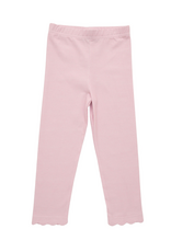 Trotter Street Kids TSF26 Scalloped Legging Pink Microgingham