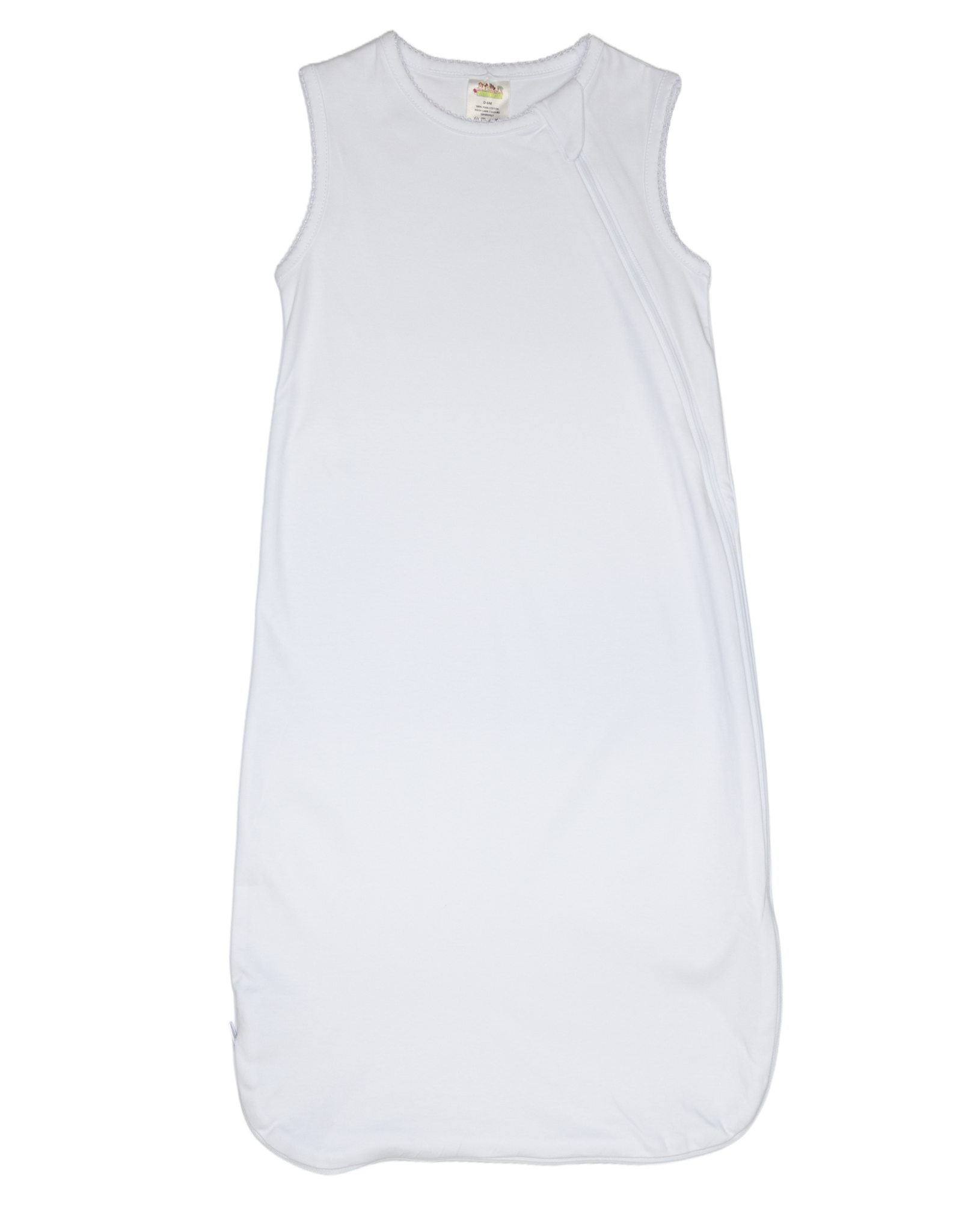 Zsa Zsa & Lolli ZZL Picot Trim Baby Sleep Sack WHITE