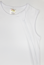 Zsa Zsa & Lolli ZZL Picot Trim Baby Sleep Sack WHITE