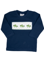 Three Sisters 738 Reelin' Them In Smocked Shirt