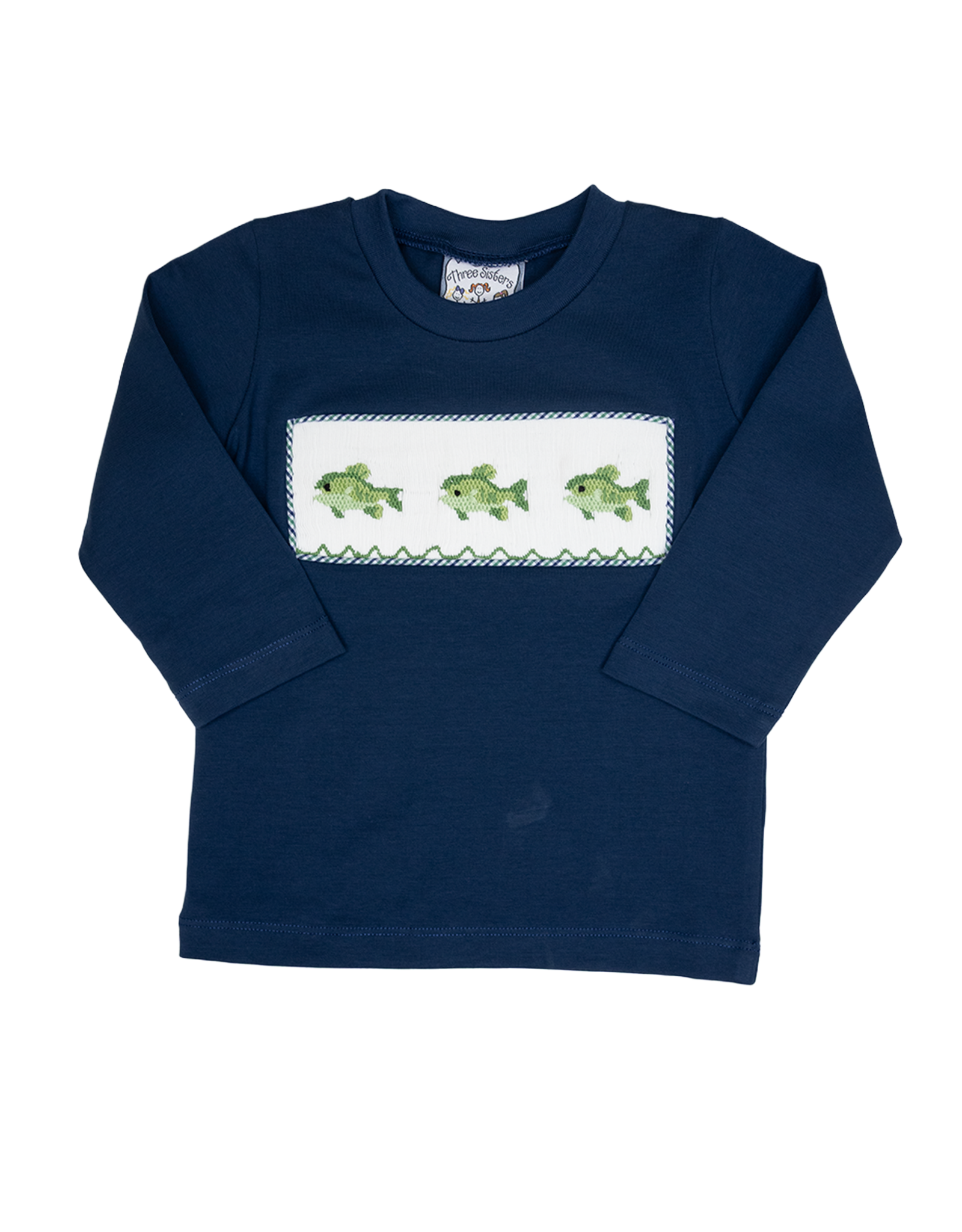 Three Sisters 738 Reelin' Them In Smocked Shirt
