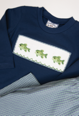 Three Sisters 738 Reelin' Them In Smocked Shirt
