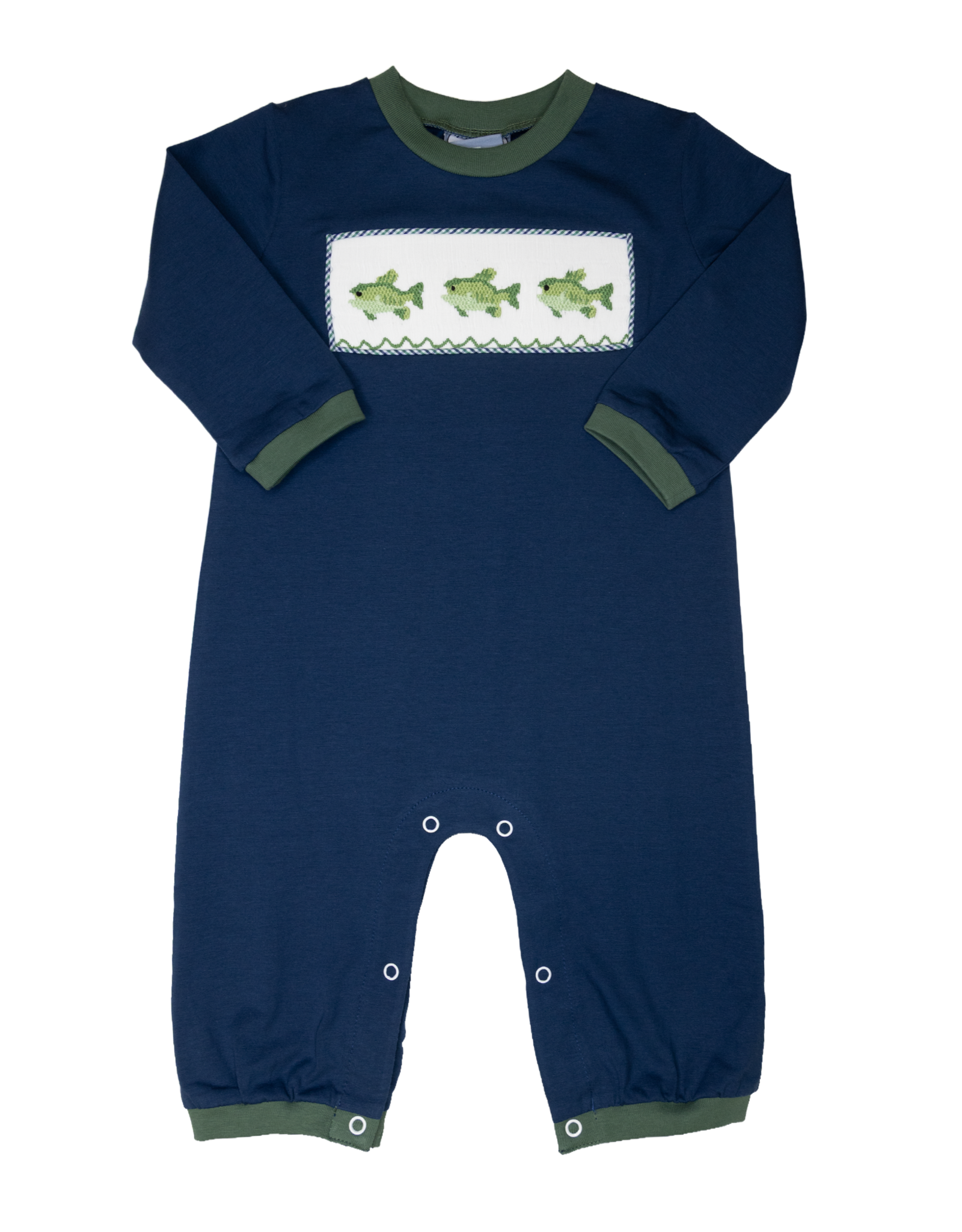 Three Sisters 739 Reelin' Them In Smocked Romper