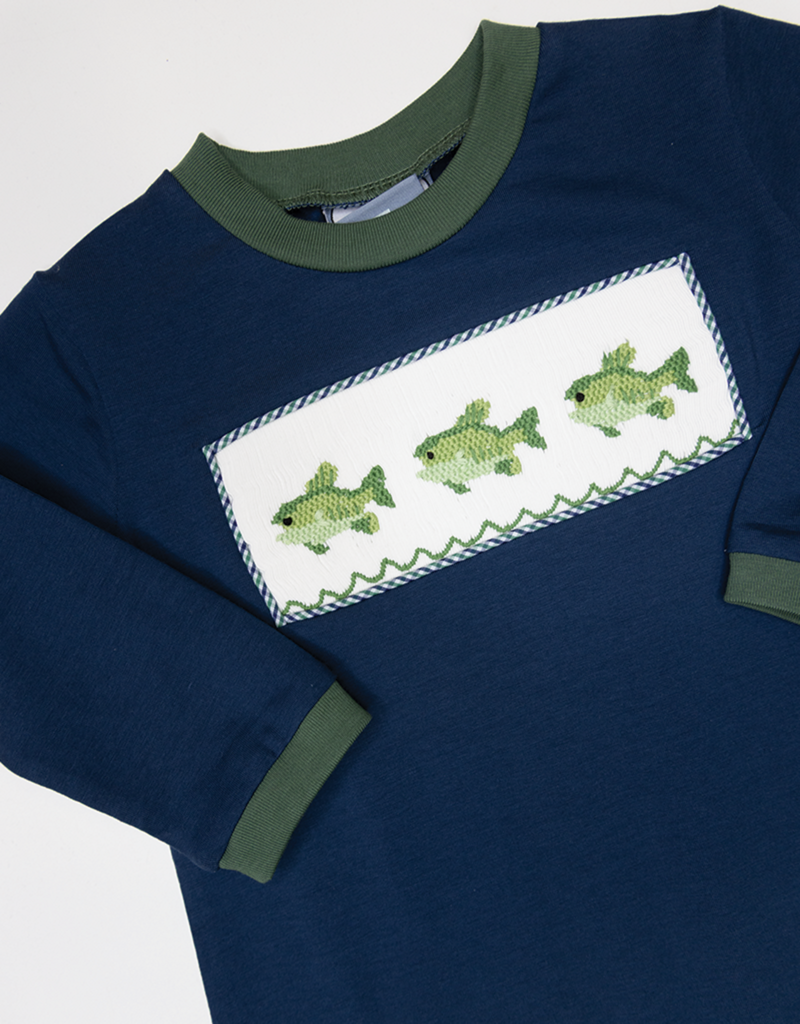 Three Sisters 739 Reelin' Them In Smocked Romper