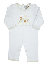Three Sisters 839 Stripe Noah Ark Romper