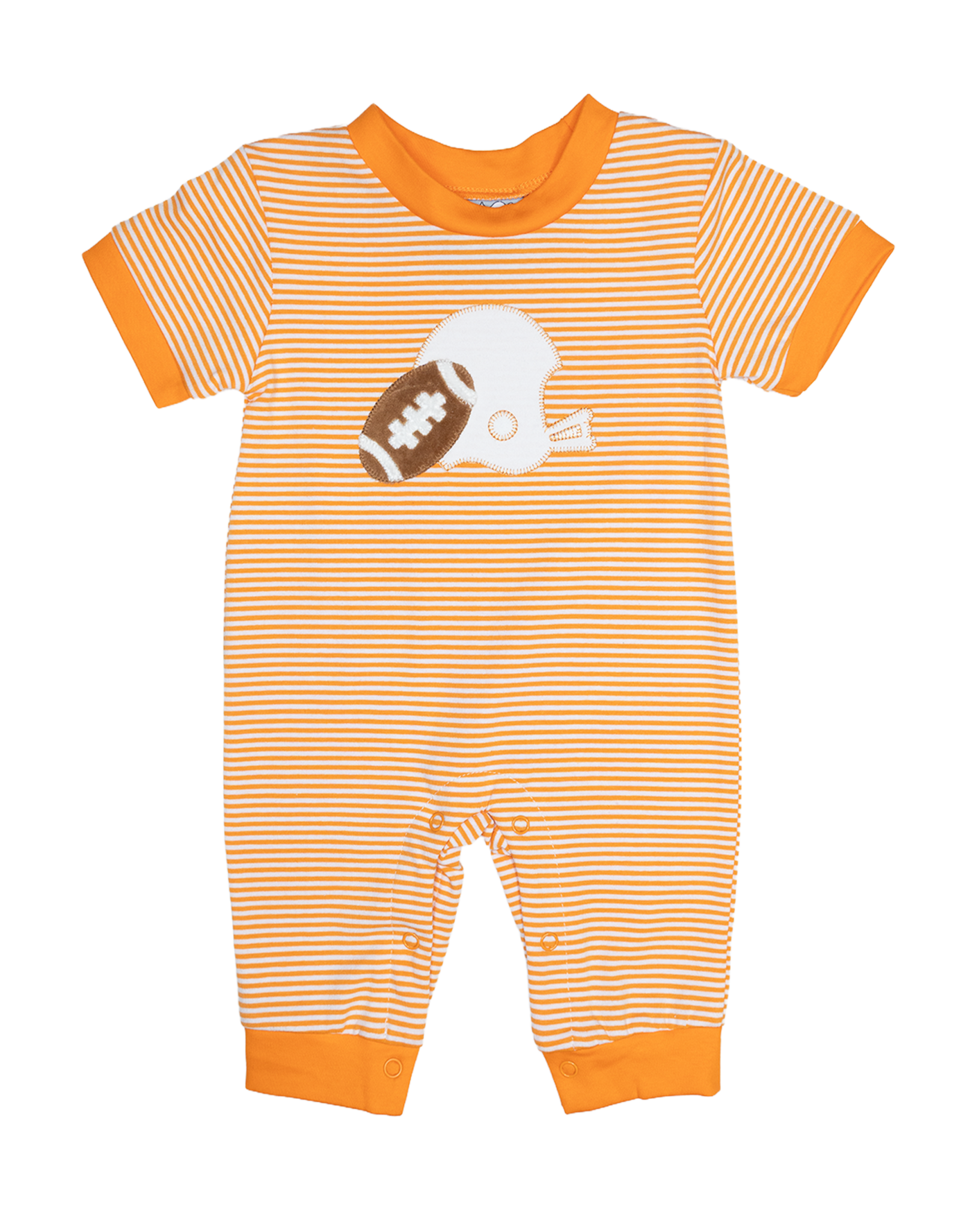 Three Sisters 870 Orange Football Romper