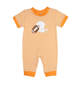 Three Sisters Orange Football Romper
