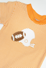 Three Sisters 870 Orange Football Romper