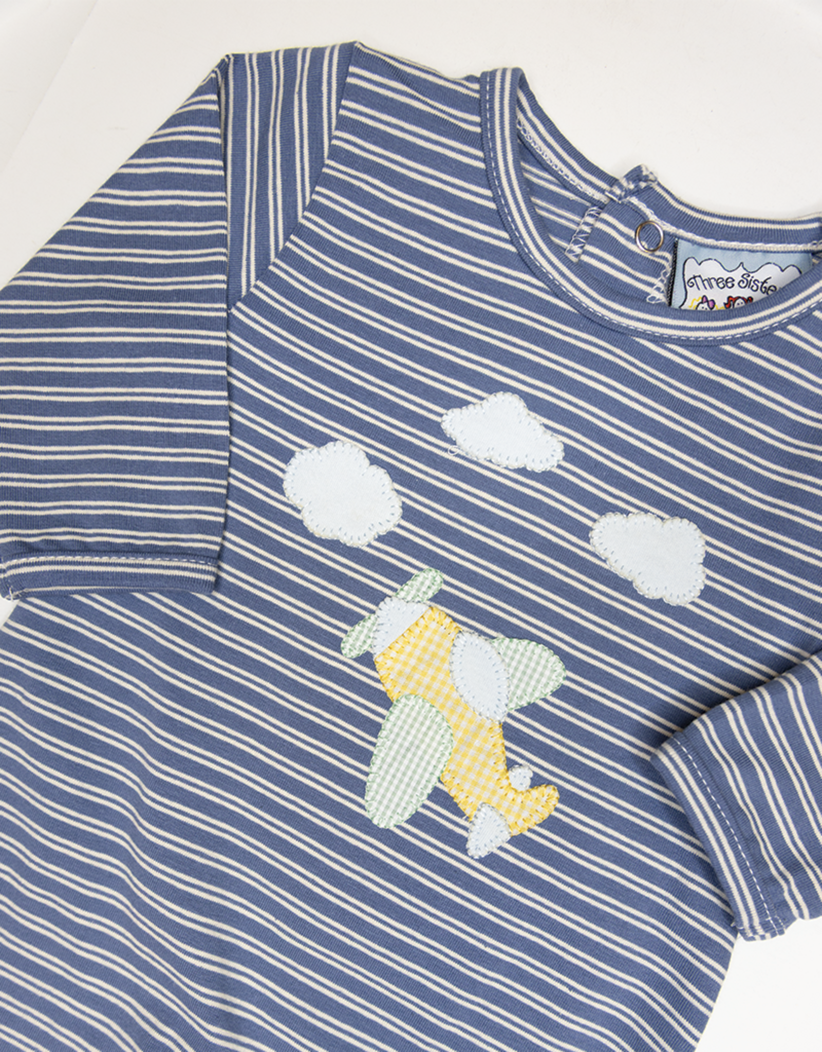 Three Sisters 881 Airplane Applique Romper