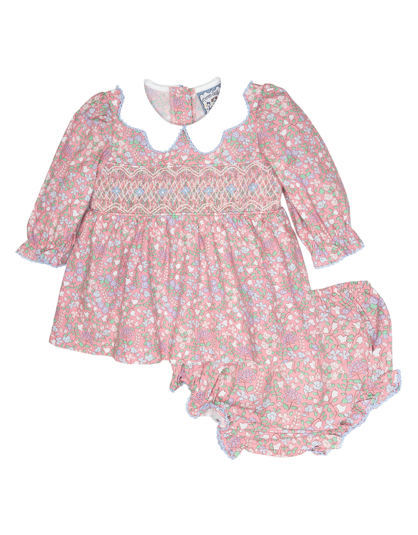 Three Sisters 751 Mulberry Meadow Smocked Bloomer Set