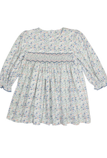 Three Sisters 745 Vintage Ditsy Floral Smocked Dress