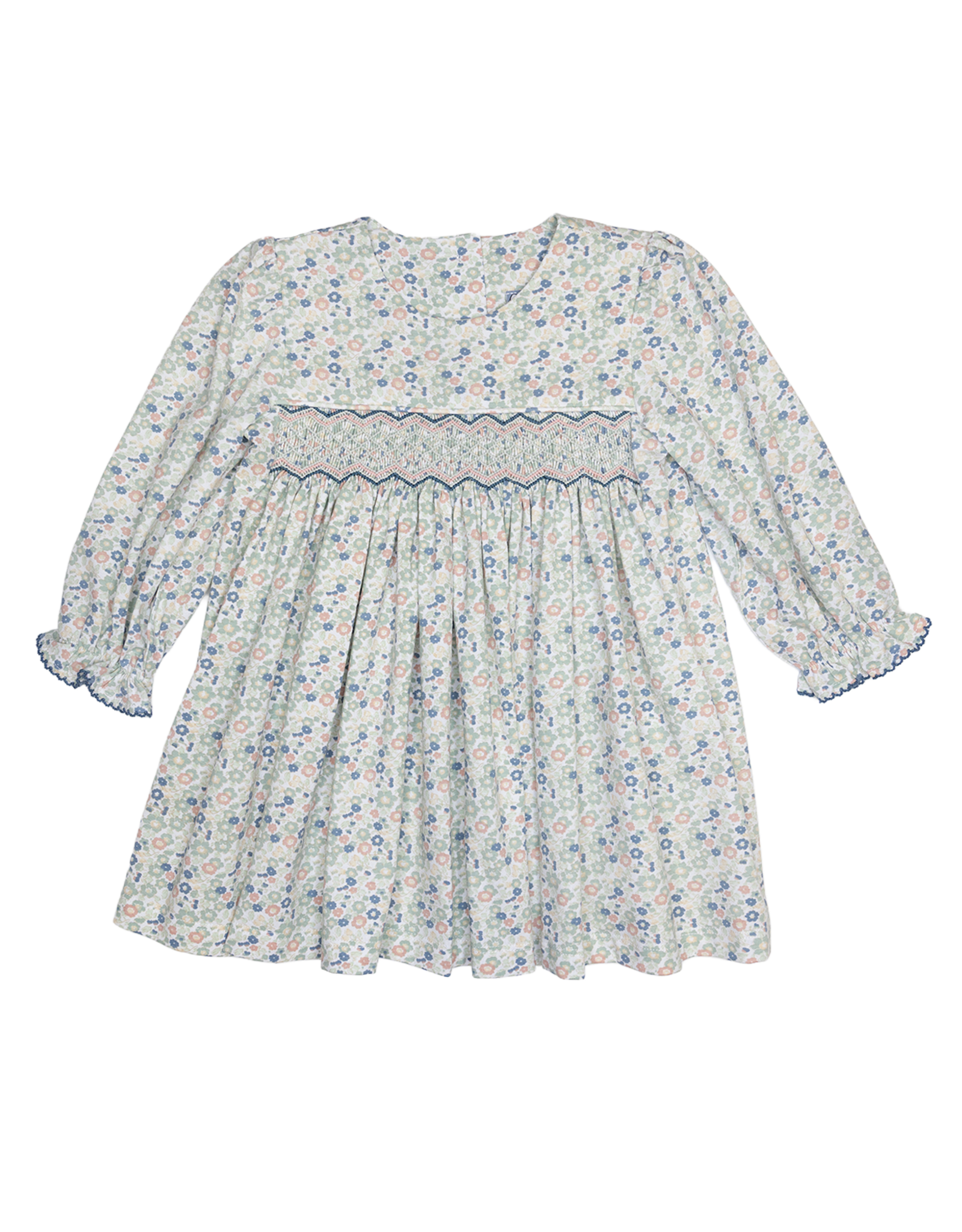 Three Sisters 745 Vintage Ditsy Floral Smocked Dress